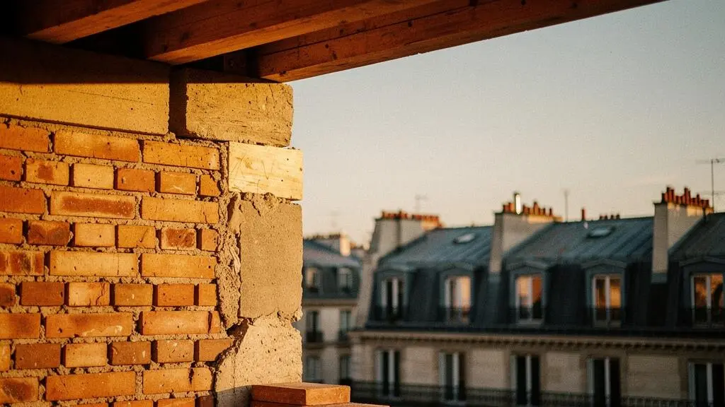 Chantier symbolique représentant les fondations du développement web avant la décoration et l'électronique, dans un cadre architectural français
